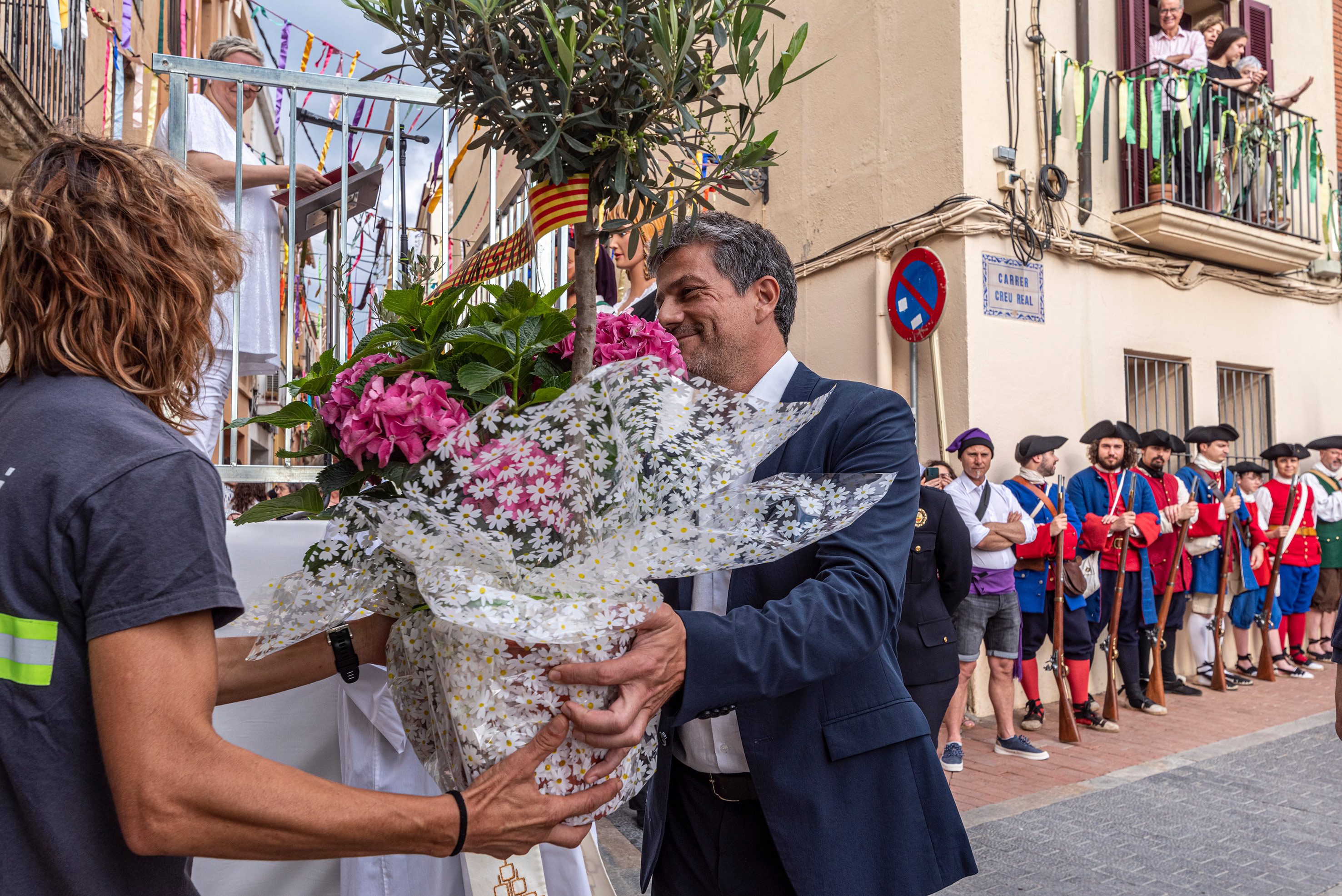 Festes de Santa Oliva 2023. Ofrena floral.