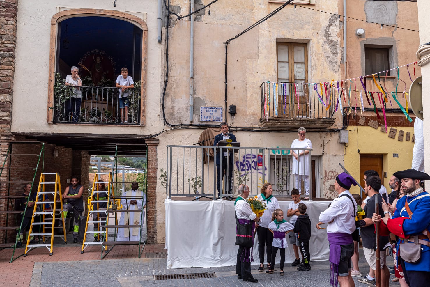 Festes de Santa Oliva 2023. Ofrena floral. 