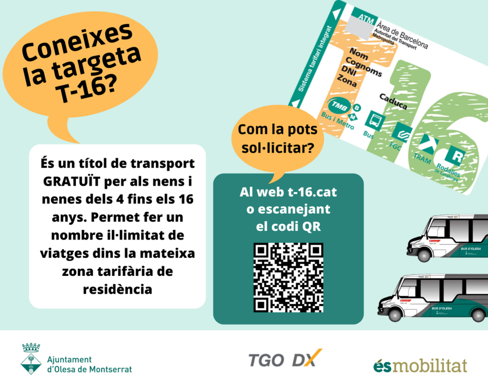 Cartell informatiu de la Targeta T-16