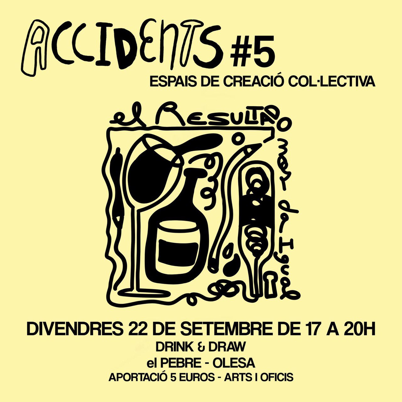Cartell de la cinquena edició dels Accidents d'Arts i Oficis