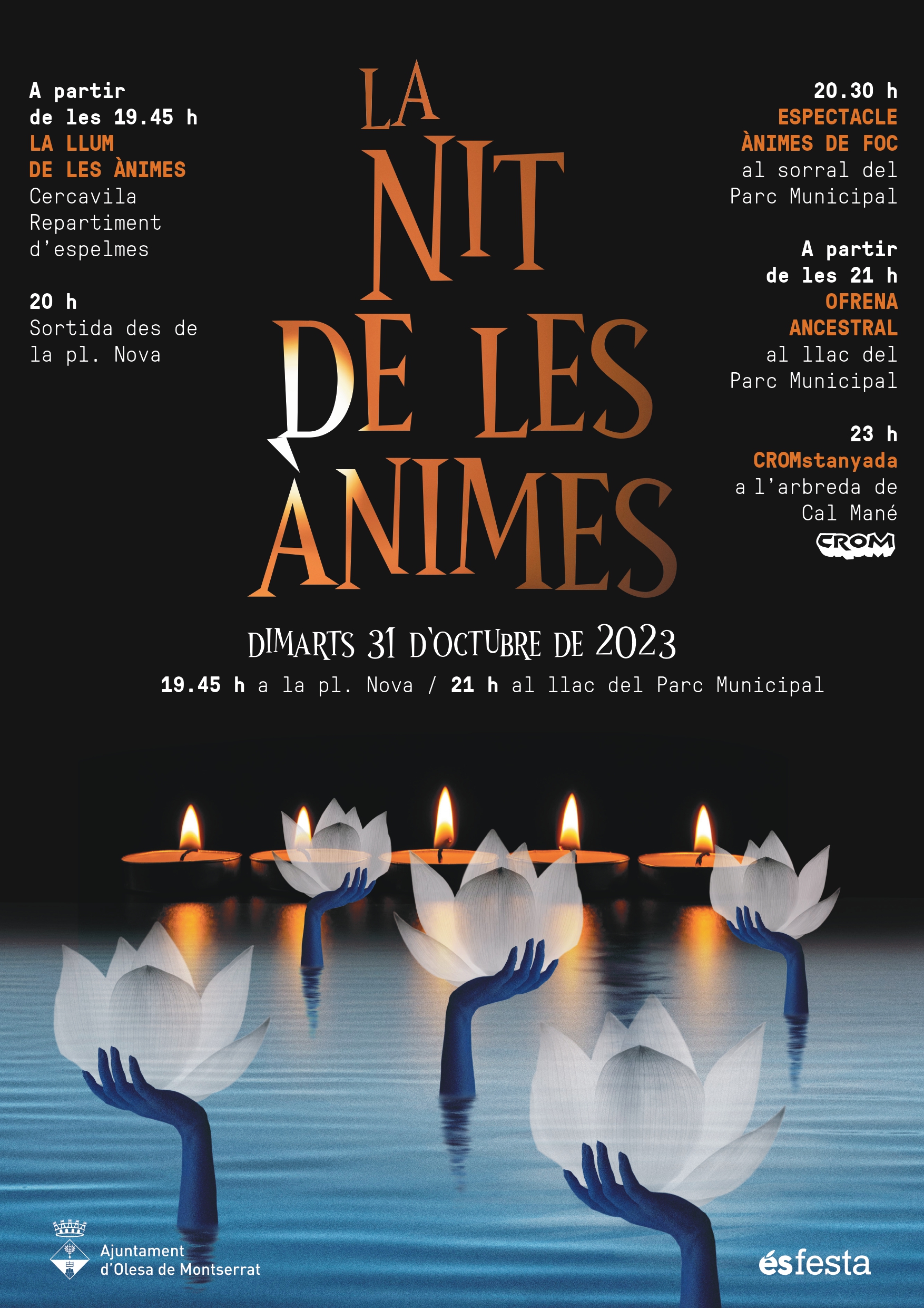 Cartell de la 2a edició de La Nit de les Ànimes 2023