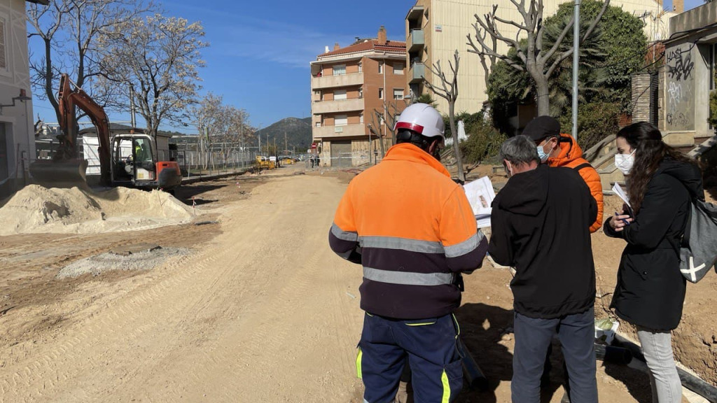 L'alcalde fa una visita a les obres