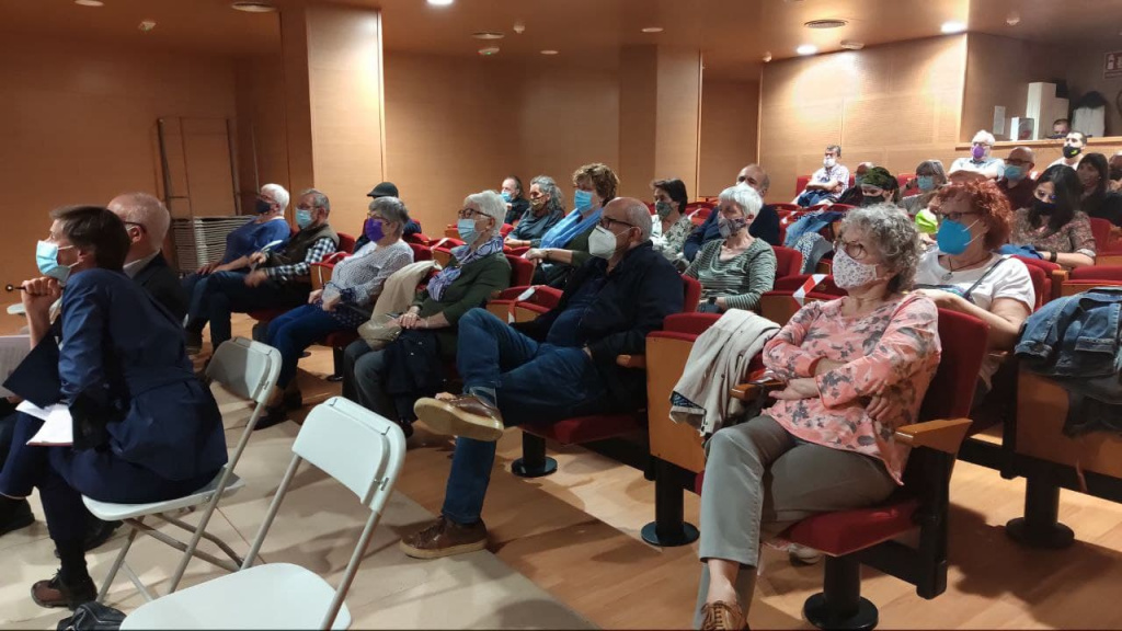 Acte a l'Auditori de la presentació del projecte d'ampliació de la biblioteca