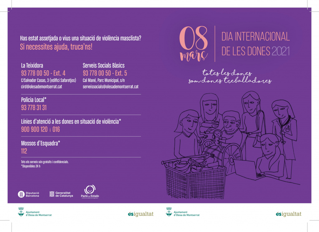 Cartell amb tots els recursos per a dones