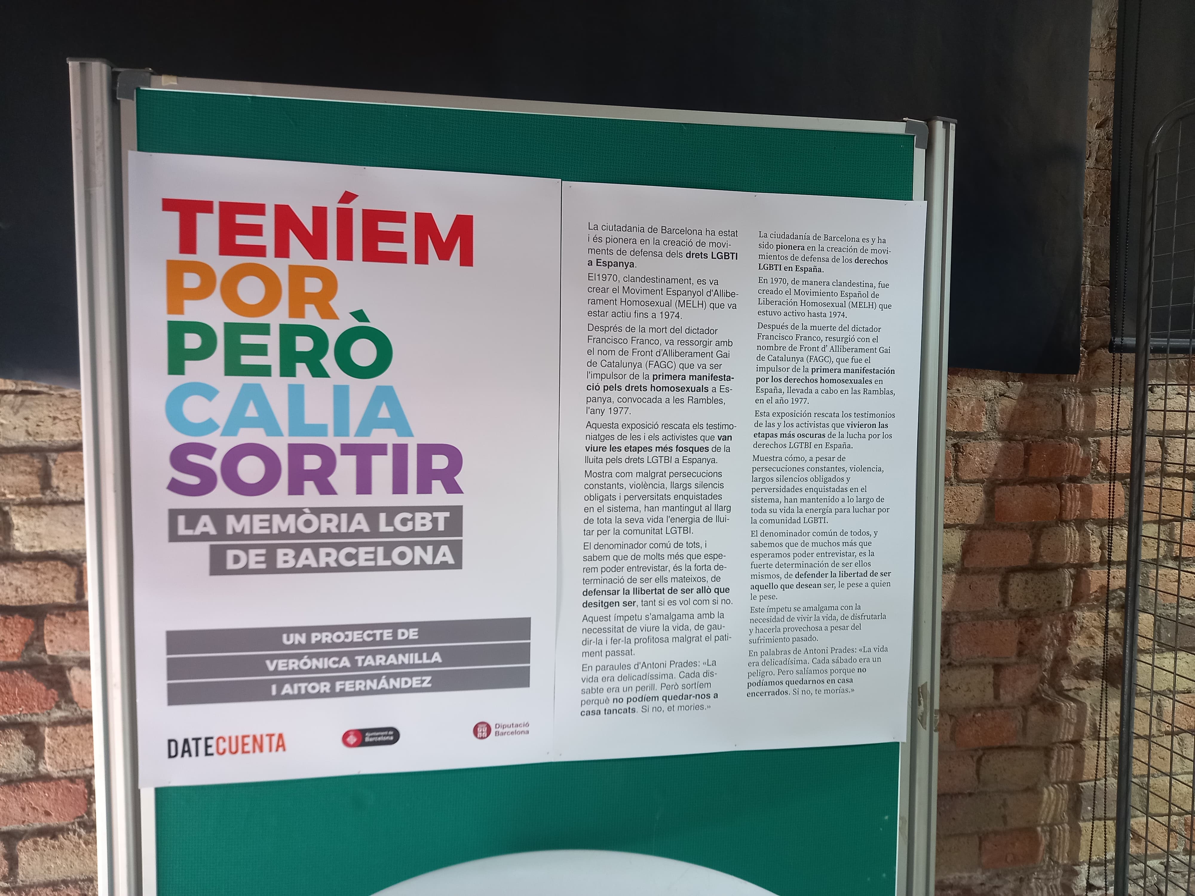 Exposició Teníem por pero calia sortir