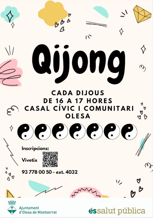 Cartell de les classes de tarda de Qijong 2024