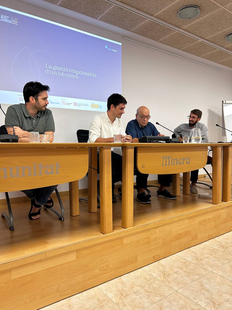 Presentació del projecte reutilització d'aigua al complex esporitu de Les Planes de la Comunitat Minera Olesana.