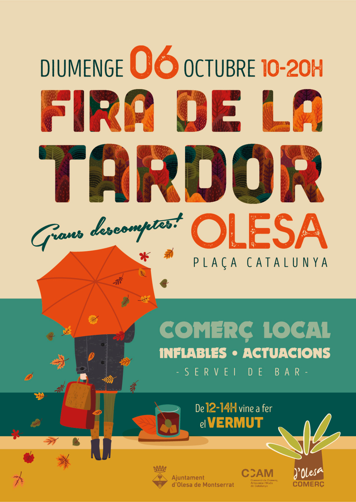 Cartell de la Fira de Tardor dels comerciants d'Olesa 2024