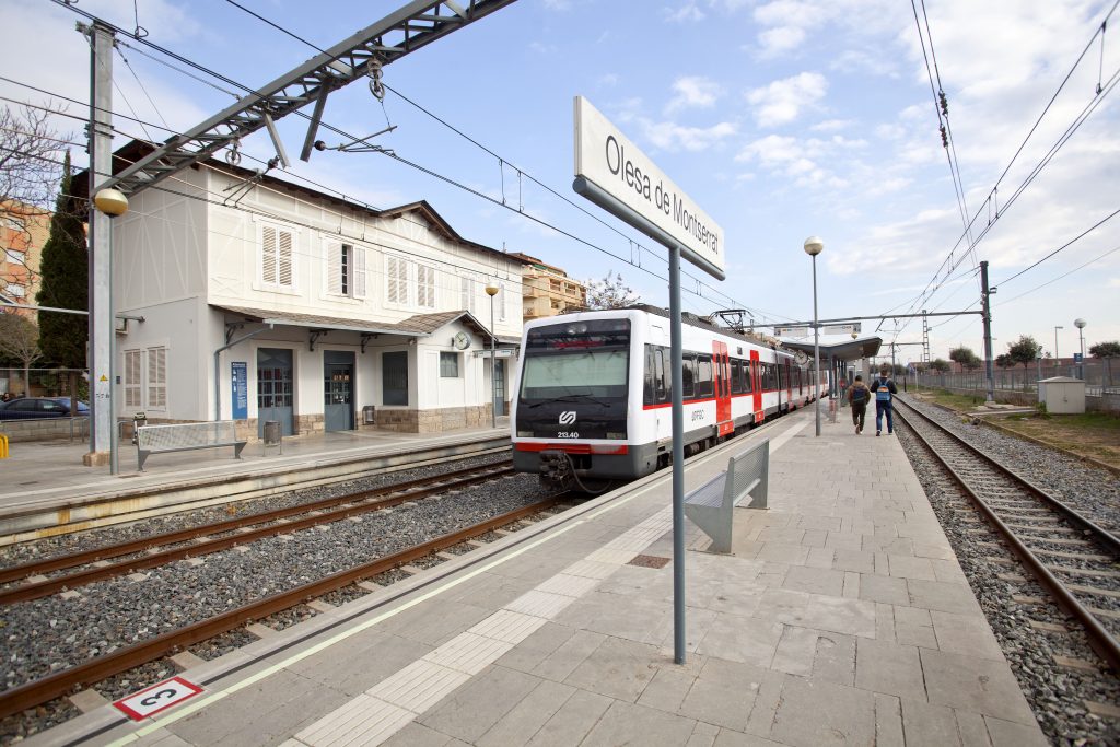 Estació dels Ferrocarrils de la Generalitat a Olesa