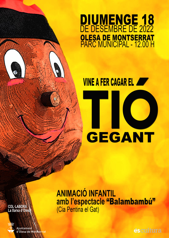 Cartell fer cagar el Tió Gegant