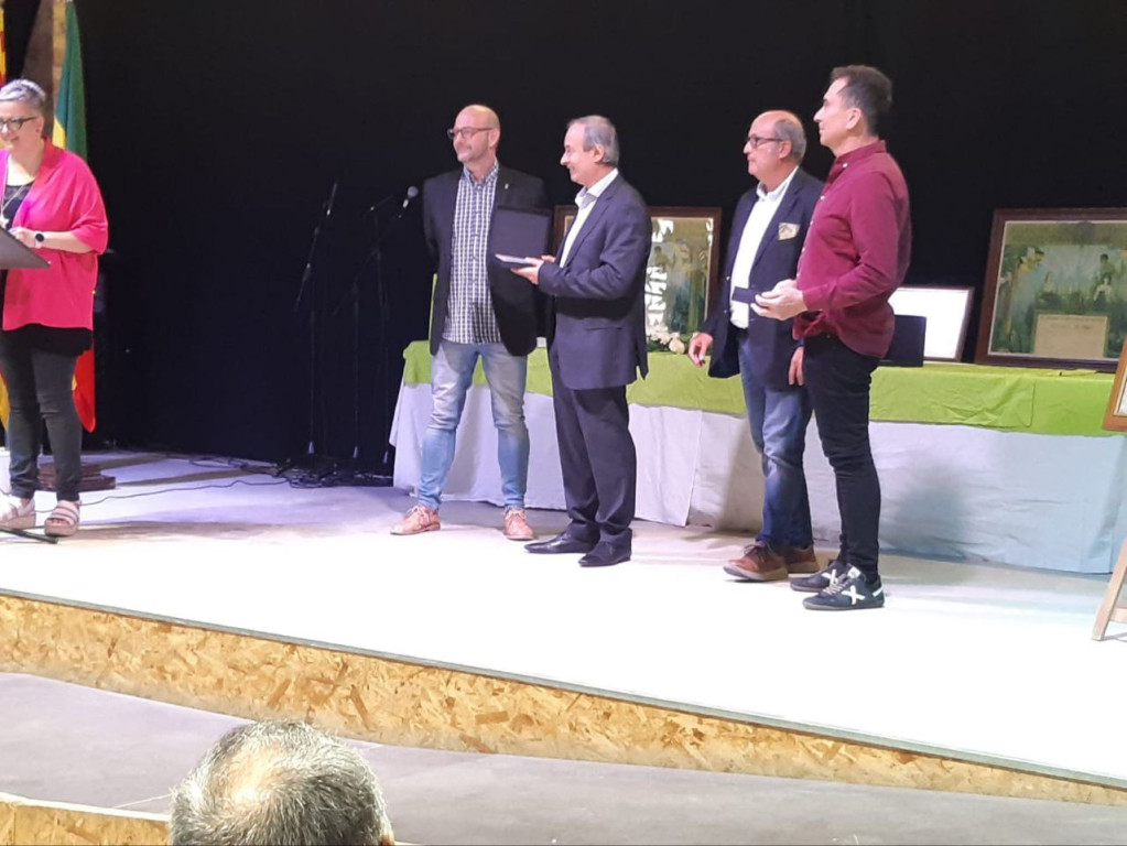 L'Alcalde accidental, Jordi Martinez:  Regidor de Medi Natural, Ivan Carreira; President de la Fundació Agrícola Olesana, Miquel Picart i Director General d'Empreses Agroalimentàries, Qualitat i Gastronomia de la Generalitat, Joan Gòdia