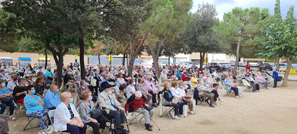 Unes 300 persones assegudes per celebrar el Dia Internacional de la Gent Gran