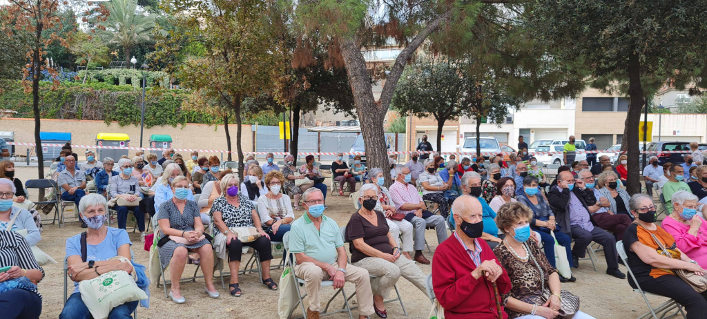 Unes 300 persones assegudes per celebrar el Dia Internacional de la Gent Gran