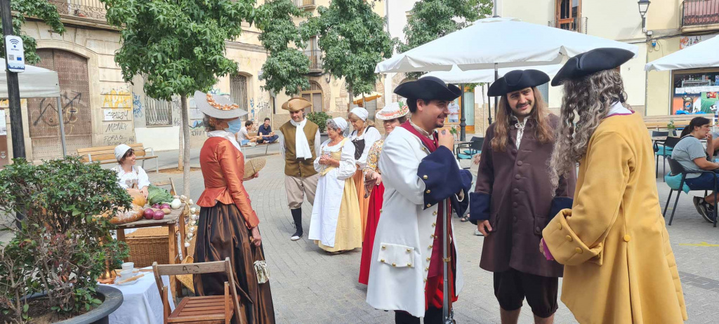 Personatges caracteritzats al Mercat Barroc