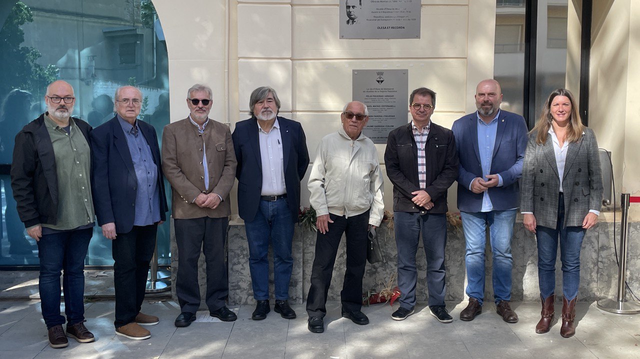 Acte d’homenatge als 4 alcaldes olesans de la Segona República